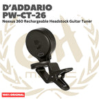 D'addario PW-CT-26 Nexxus 360 Rechargeable Headstock Guitar Tuner - Tuner Gitar Bass Original Asli