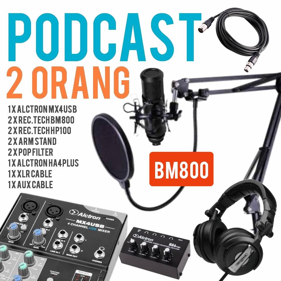PODCAST LENGKAP 2 ORANG ALCTRON MX4USB + RT HP100 + MICROPHONE