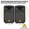 Behringer EPS500MP3 Compact Portable PA System - Speaker Mixer