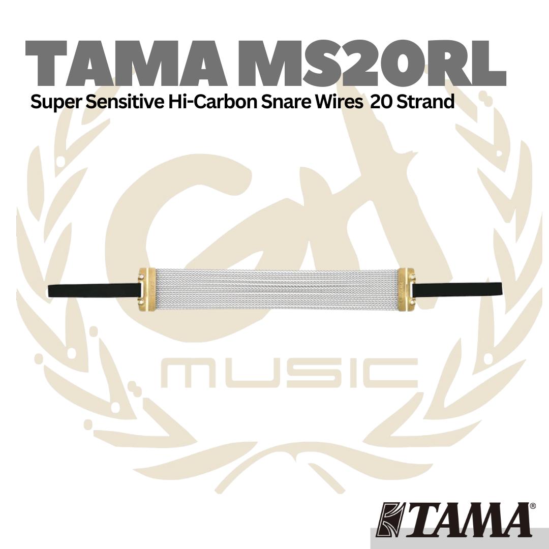 TAMA MS20RL Super Sensitive Hi-Carbon Snare Wires 20 Strand - Snappy Drum