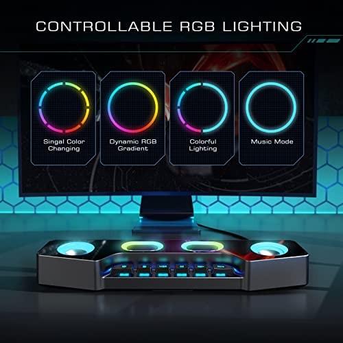 FIFINE A16 Computer Speaker, Bluetooth Wireless Gaming RGB Desktop