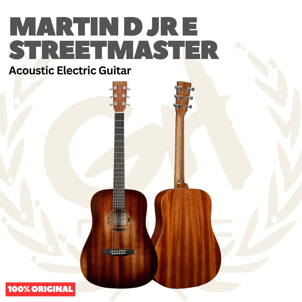Martin D-JR-E STREETMASTER Acoustic Electric Guitar w/Bag - Gitar Akustik Elektrik