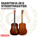 Martin D-JR-E STREETMASTER Acoustic Electric Guitar w/Bag - Gitar Akustik Elektrik