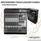 RECORDING TECH LUXURY MK2 MIXING CONSOLE | 4 6 8 12  Audio Mixer Channel
