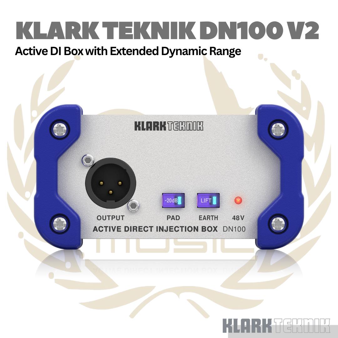Klark Teknik DN100 V2 Active DI Box With Extended Dynamic Range