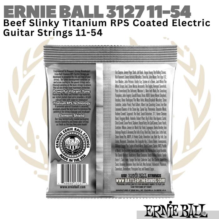 Ernie Ball 3127 Beefy Slinky Coated RPS Electric Guitar String 11-54