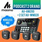 PODCAST 2 ORANG MAONO AM200 PLUS MIC WIRELESS MAONO WM820