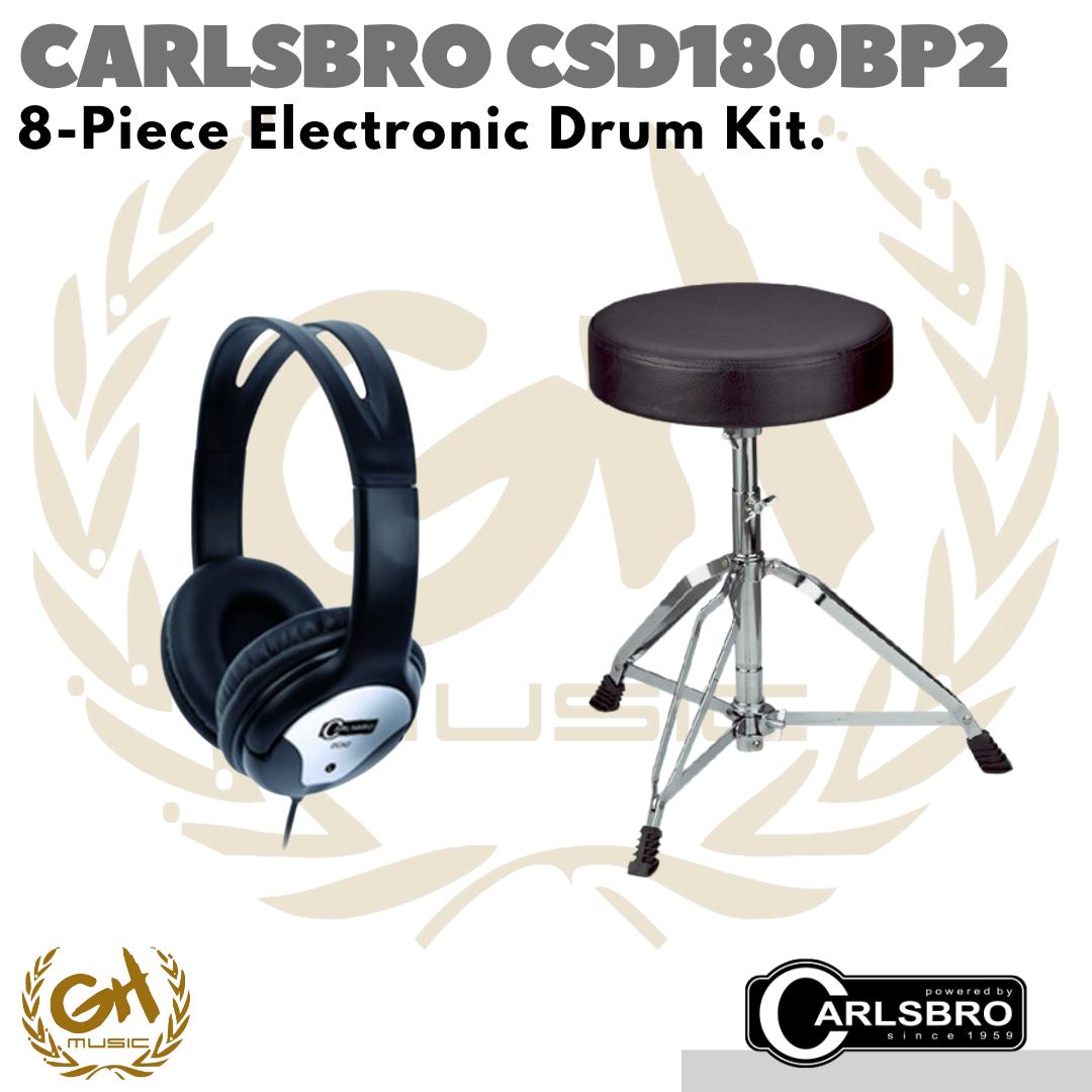 CARLSBRO CSD180BP2 ELECTRIC DRUM | DRUM ELEKTRIK + KURSI + HEADPHONE