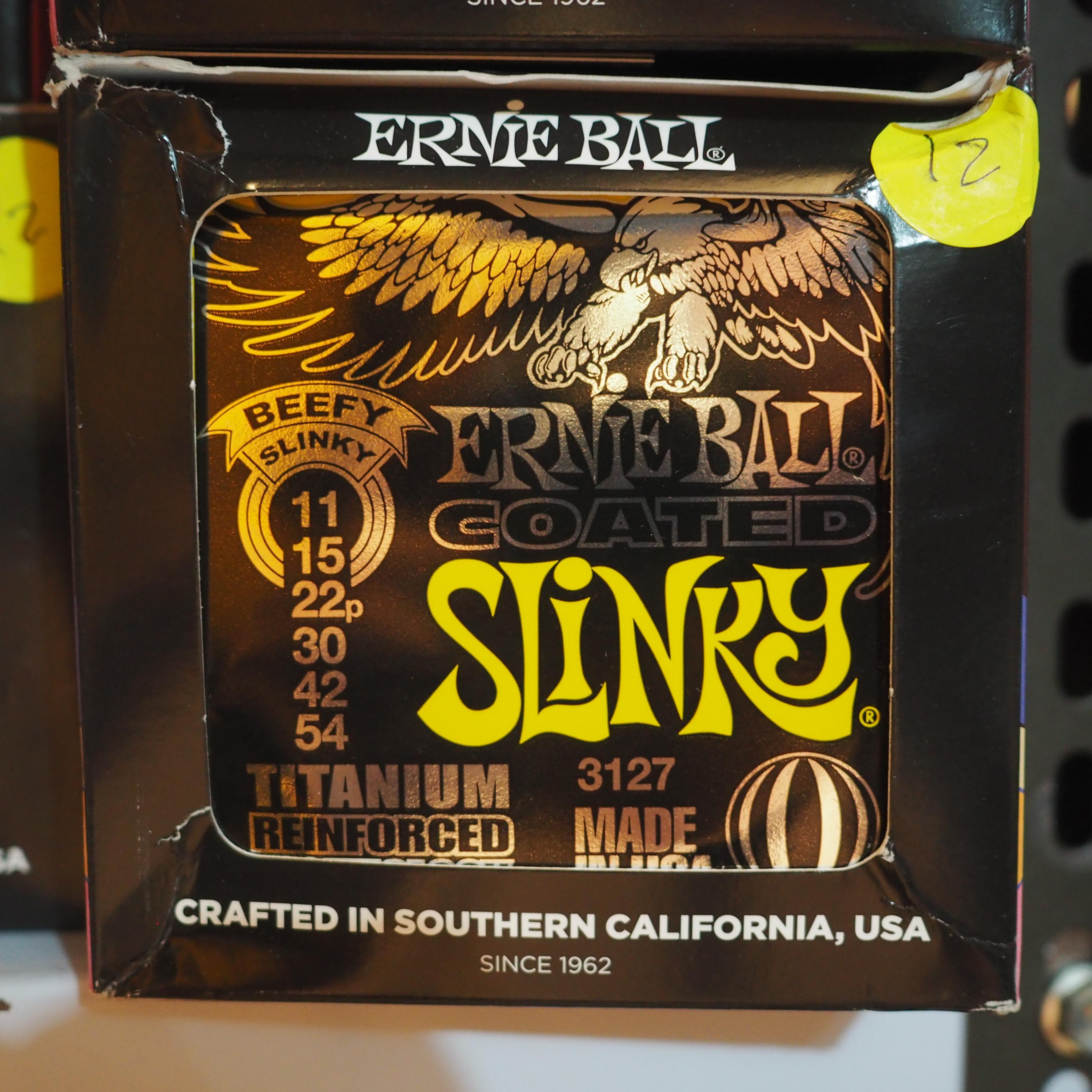 Ernie Ball 3127 Beefy Slinky Coated RPS Electric Guitar String 11-54