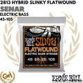 Ernie Ball 2813 Slinky Flatwound 45-105, Senar Bass Elektrik