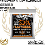 Ernie Ball 2813 Slinky Flatwound 45-105, Senar Bass Elektrik