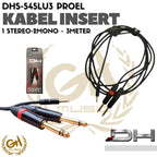KABEL INSERT DHS-545LU3 PROEL ORIGINAL 1 STEREO-2MONO 3METER
