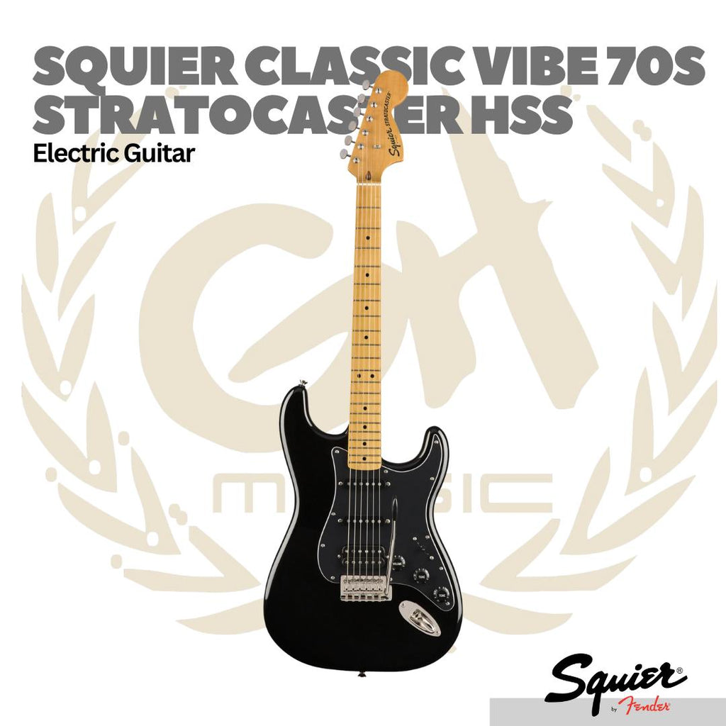 Squier Classic Vibe 70s Stratocaster HSS Electric Guitar - Gitar Elektrik