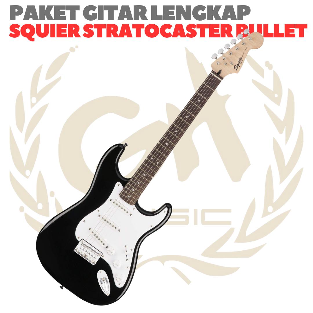 PAKET GITAR SQUIER STRATOCASTER BULLET Electric Gitar | GUITAR PACK