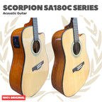 Scorpion SA180C Series Acoustic Guitar - SA 180 C Gitar Akustik Original Asli