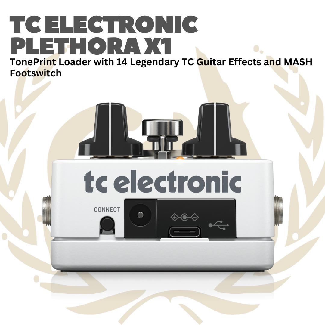 TC ELECTRONIC PLETHORA X1 TONEPRINT LOADER FOOTSWITCH GUITAR EFFECT - EFEK GITAR BASS PEDAL