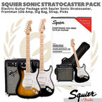 Squier Sonic Stratocaster Pack Electric Guitar + Gig Bag | Paket Gitar