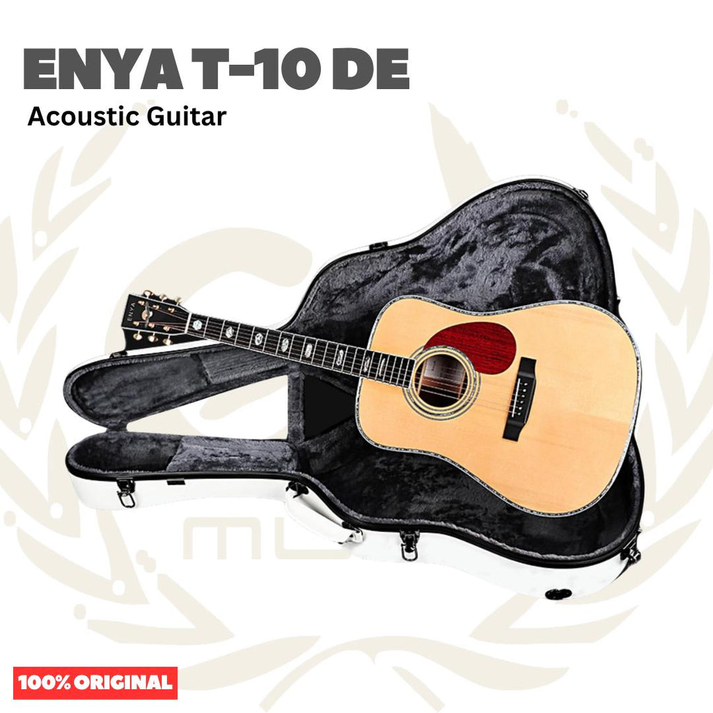 Enya T-10 DE Acoustic Dreadnought Guitar - Gitar Akustik T10 DE