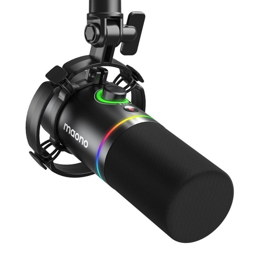 MAONO PD200X USB / XLR Dynamic Microphone | Gaming Podcast PD200 RGB