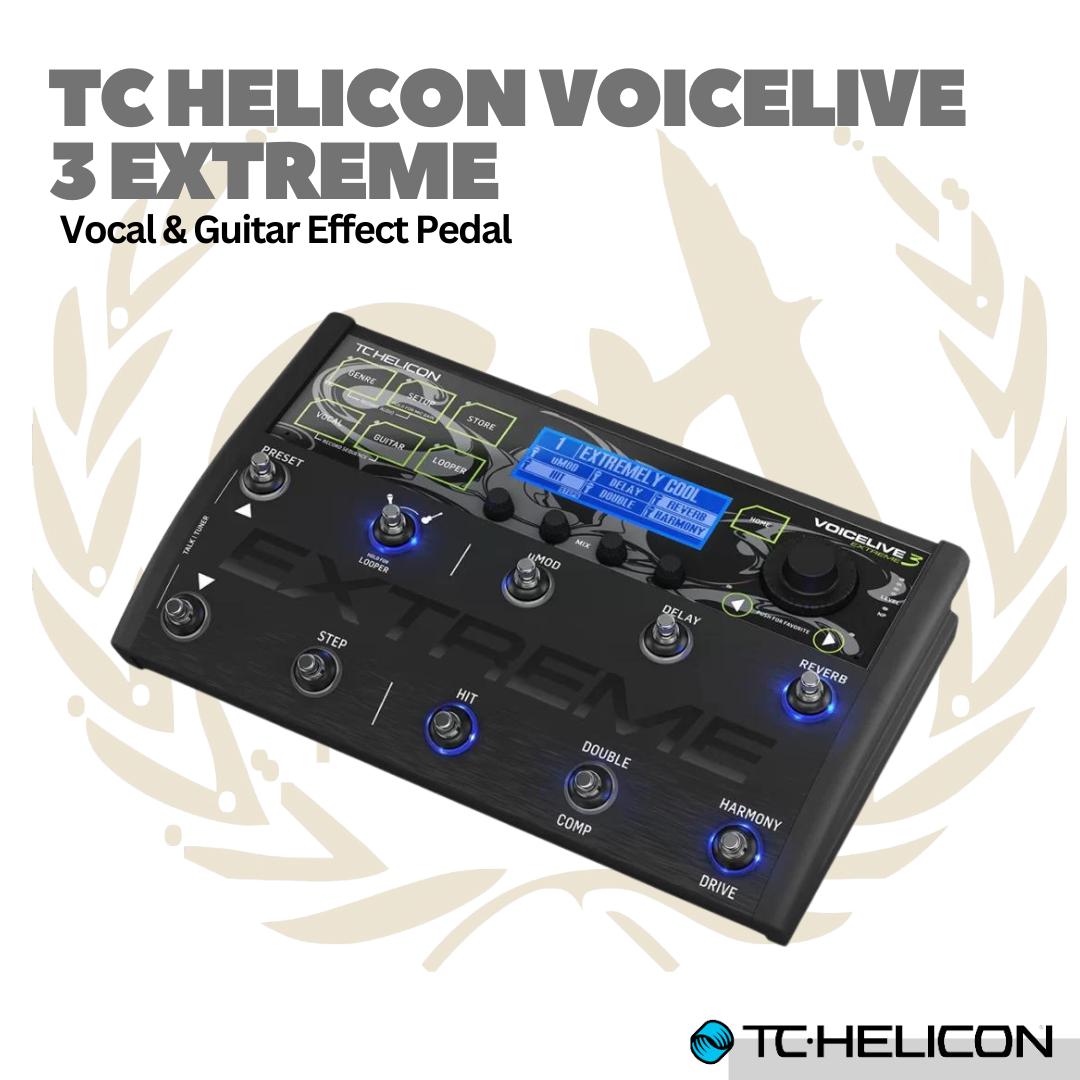 TC-Helicon VoiceLive 3 Extreme Guitar and Vocal Effects Processor Pedal