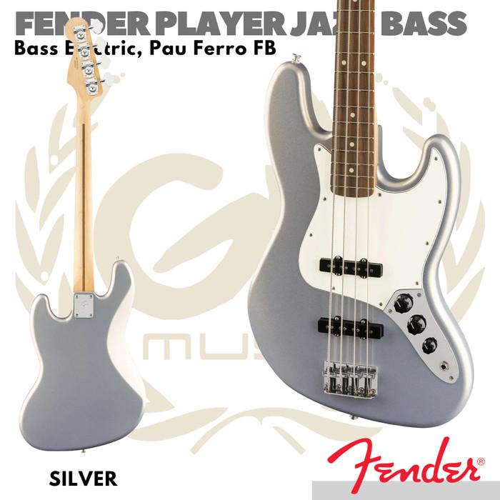 FENDER PLAYER JAZZ BASS Guitar Electric, Pau Ferro FB | Bass Listrik
