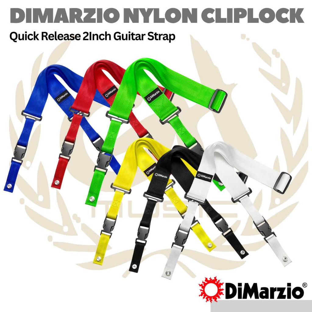 DiMarzio DD2200 Nylon ClipLock Quick Release 2Inch Guitar Strap
