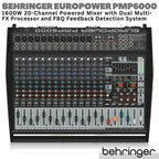 BEHRINGER EUROPOWER PMP6000 20 Channel 1600W Powered Audio Mixer