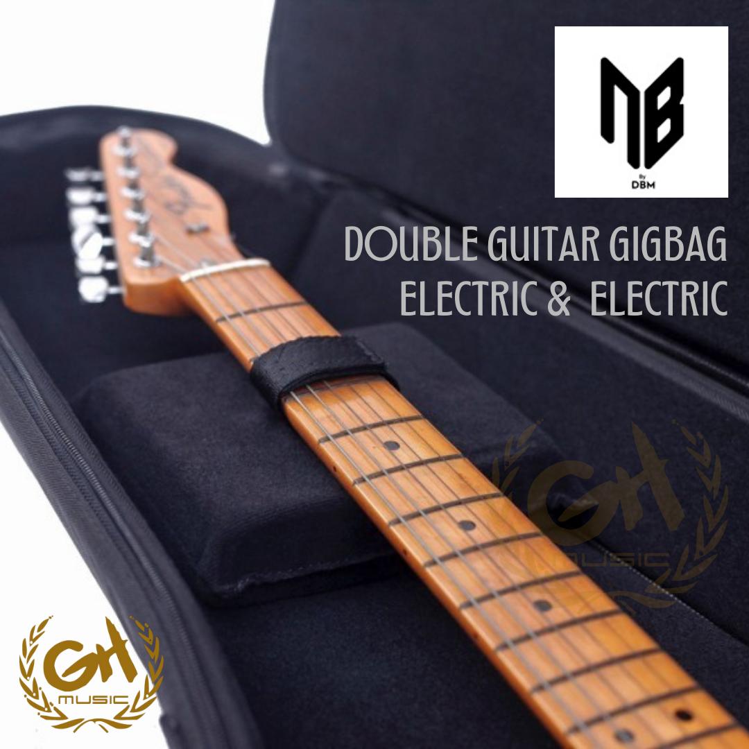 DOUBLE GIGBAG NB PRO ELECTRIC GUITAR & ELECTRIC GUITAR - TAS GITAR ELEKTRIK DOUBLE GIG BAG