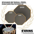 EVANS RF Double Sided Practice Pads | Drum Pad latihan Real Feel