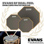 EVANS RF Double Sided Practice Pads | Drum Pad latihan Real Feel