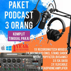 RECORDING TECH MX6DSP PLUS MAONO A03, PODCAST 3 ORANG KOMPLIT