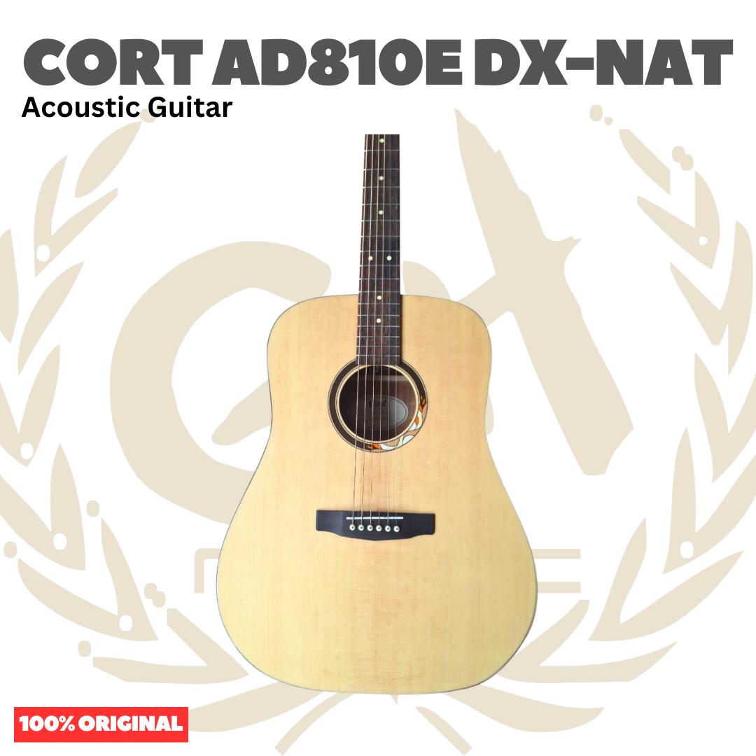 CORT AD810E DX-NAT Acoustic Guitar - Gitar Akustik Elektrik dengan Preamp AD810DX - AD810EDX Original Asli