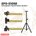 Stand Speaker Tripod 97-200cm All Metal SPS-510M