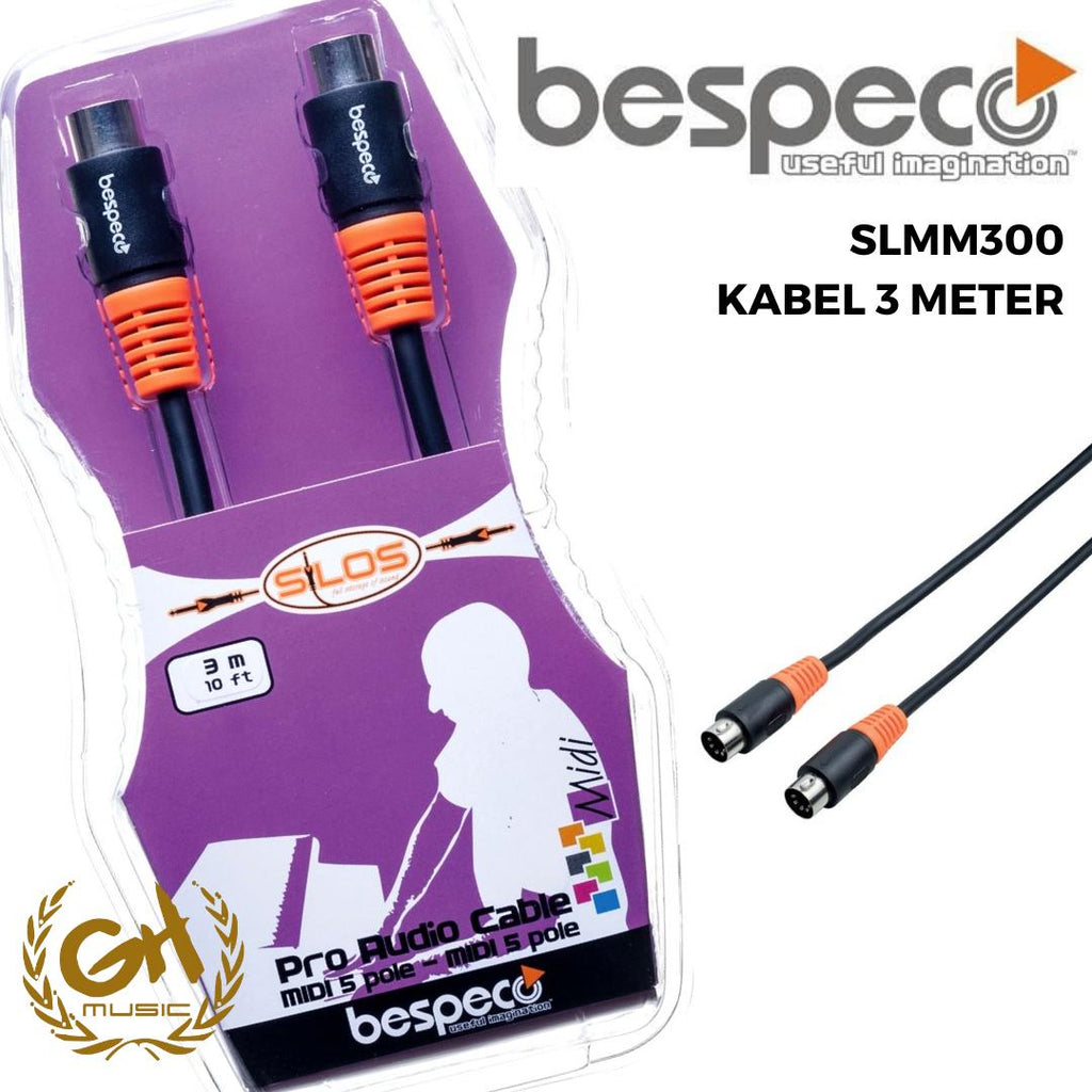 Bespeco SLMM300 - Kabel Midi 3 Meter