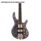 Cort Artisan A4 Plus FMMH Electric Bass Guitar - Bass Listrik Elektrik