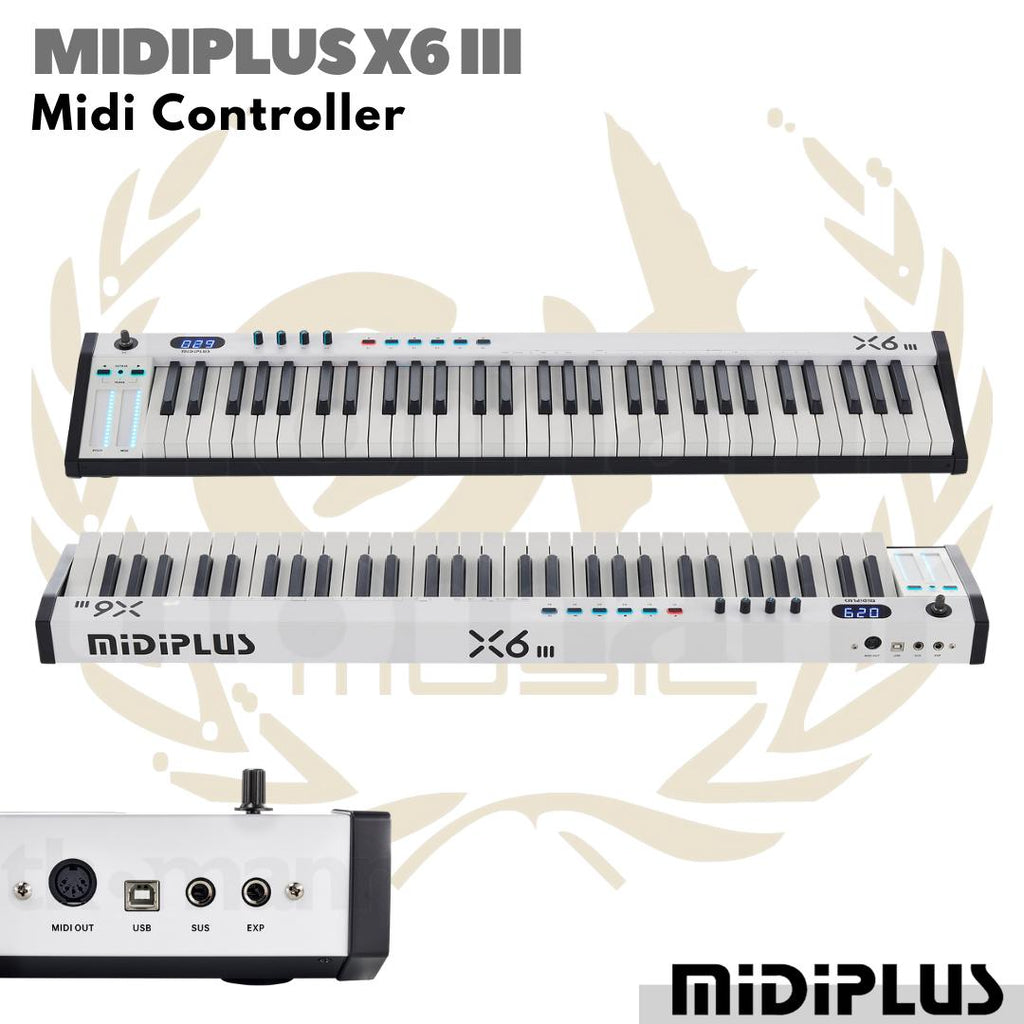 Midiplus X6 III 61 Keys Semi Weighted USB Midi Controller | Keyboard
