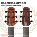 Ibanez AUP10N Tenor Ukulele 6 String w/Gig Bag - Gitar Lele