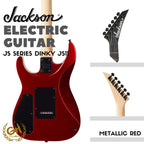 JACKSON JS SERIES DINKY JS11 ELECTRIC GUITAR, METALLIC RED