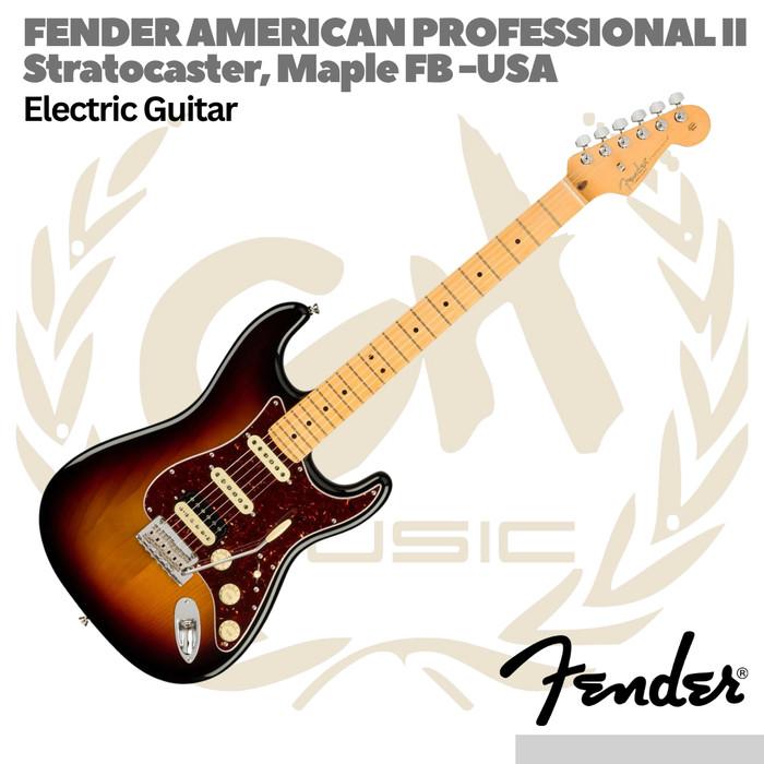 Fender American Professional II HSS Stratocaster Electric Guitar Maple