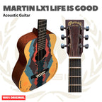 Martin LX1 LIFE IS GOOD Little Martin Acoustic Guitar w/Bag - Gitar Akustik