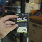 Ernie Ball Super Glow Cellulose Guitar Picks, 12-Pack- Pik Gitar Bass