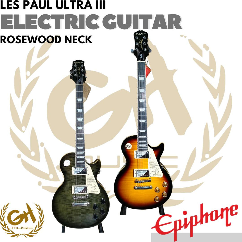 Epiphone Les Paul Ultra-III Electric Guitar, RW Neck - Gitar Elektrik