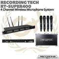 RECORDING TECH RT SUPER400 WIRELESS MICROPHONE | 4 CHANNEL MIC WERLES