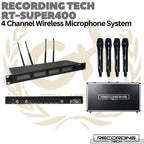 RECORDING TECH RT SUPER400 WIRELESS MICROPHONE | 4 CHANNEL MIC WERLES