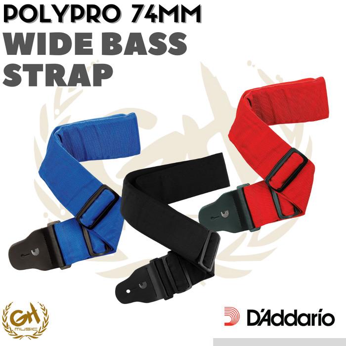D'ADDARIO POLYPRO 74T000 WIDE 74mm BASS STRAP
