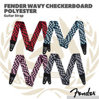 Fender Wavy Checkerboard Polyester Guitar Strap - Strep Gitar