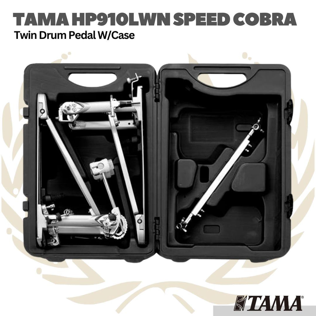 TAMA HP910LWN Speed Cobra Twin Pedal w/Case