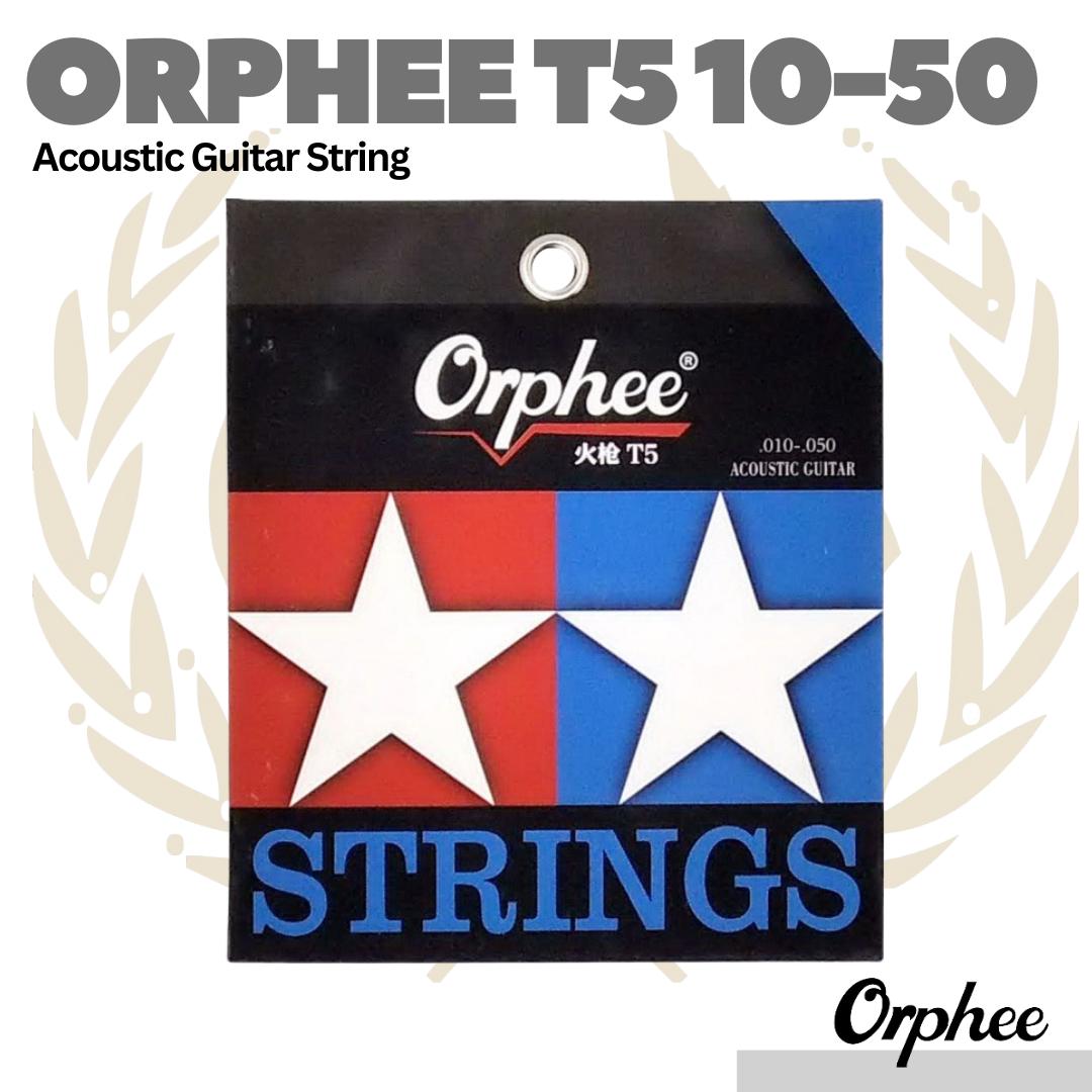 Orphee T5 Acoustic Guitar String 10-50 - Senar Gitar Akustik Steel