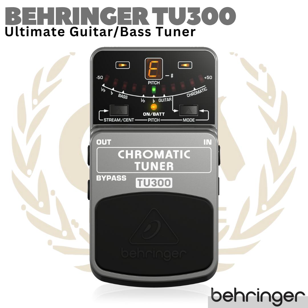 BEHRINGER TU300 Chromatic Guitar Bass Tuner Pedal | Gitar Stompbox