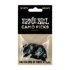 Ernie Ball Camouflage Cellulose Guitar Picks, 12-Pack - Pik Gitar Bass